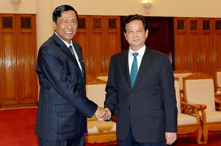 Thủ tướng Chính phủ Nguyễn Tấn Dũng tiếp Bộ trưởng Bộ Công nghiệp Myanmar - ảnh 1
